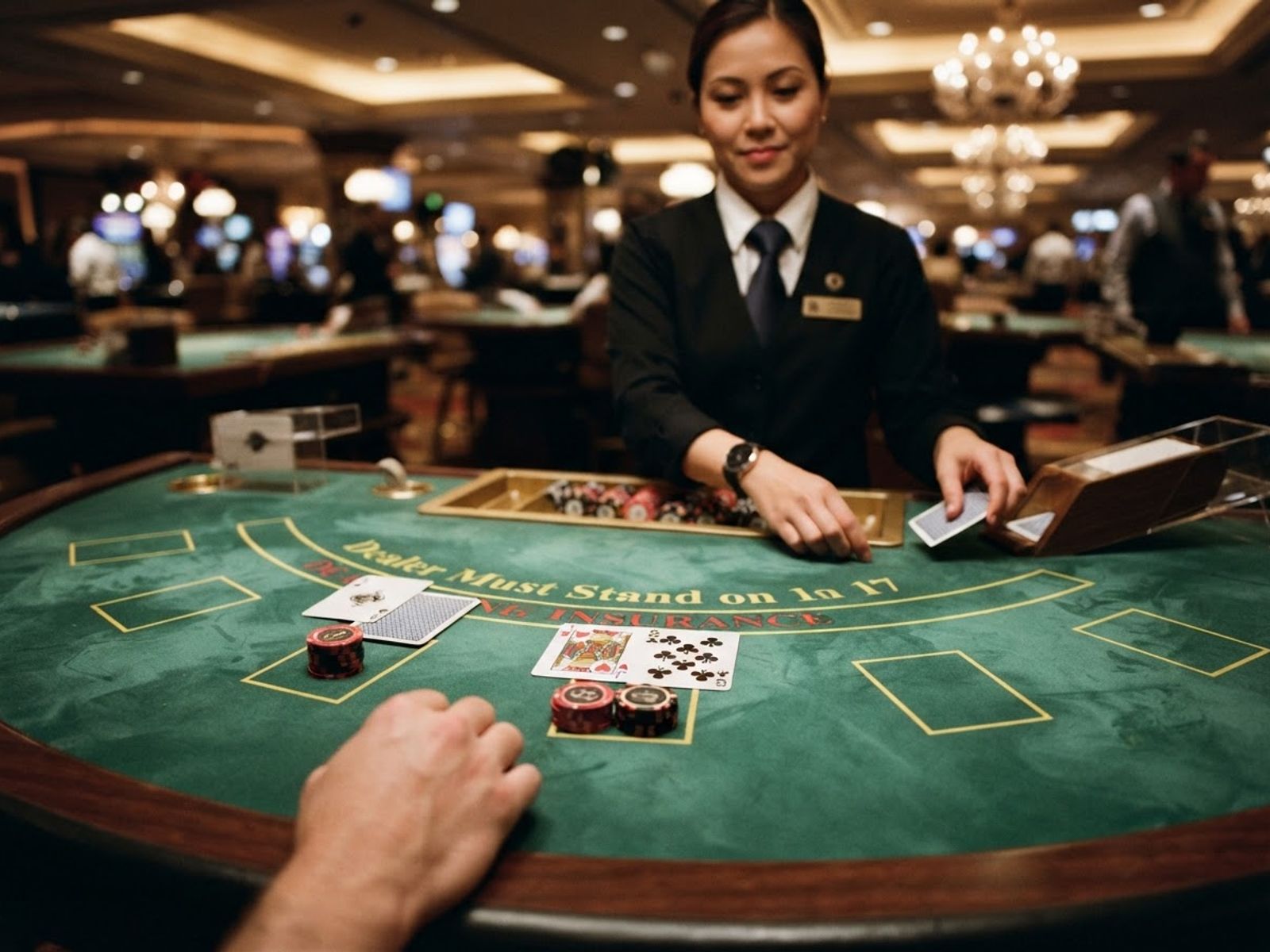 Table de blackjack live en casino